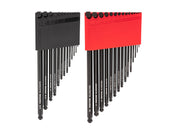 Ball End Hex L-Key Set with Holders, 28-Piece (0.050 - 3/8 in., 1.3 - 10 mm)