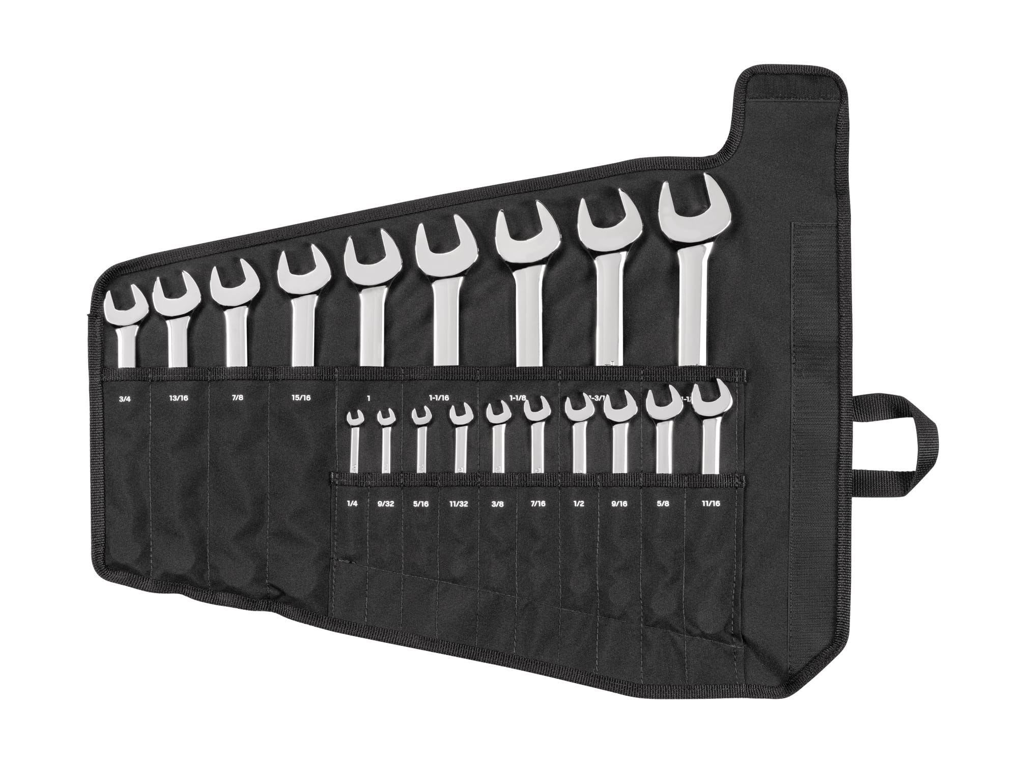 Combination Wrench Set with Roll, 19-Piece (1/4 - 1-1/4 in.)