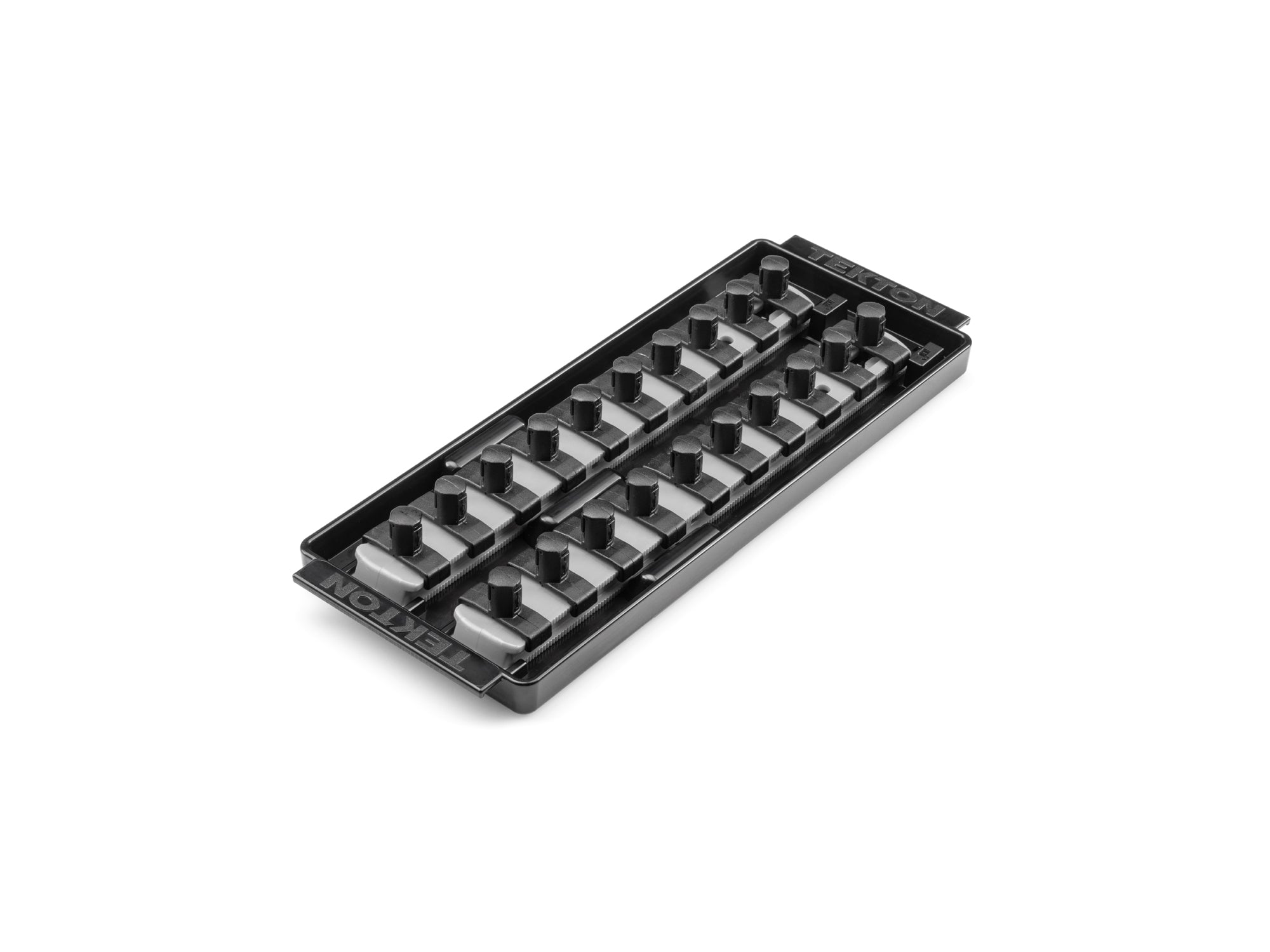 3/8 Inch Drive 2-Rail Socket Organizer Set, Gray (20-Tool)