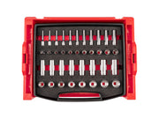 3/8 Inch Drive Shallow and Deep 12-Point Socket Set with Open Top Drawer and Rack, 38-Piece (6 - 24 mm)