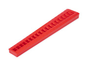 18-Tool 3/8 Inch Drive Flare Nut Crowfoot Wrench Organizer Rack, Red (8 - 27 mm)