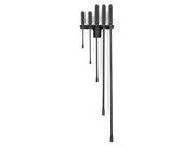Angled End Handled Pry Bar Set with Wall Hanger, 5-Piece (12, 17, 25, 36, 45 in.)