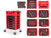 248-Piece Tool Set in Modular Stacking Tool Cart (6-Drawer)