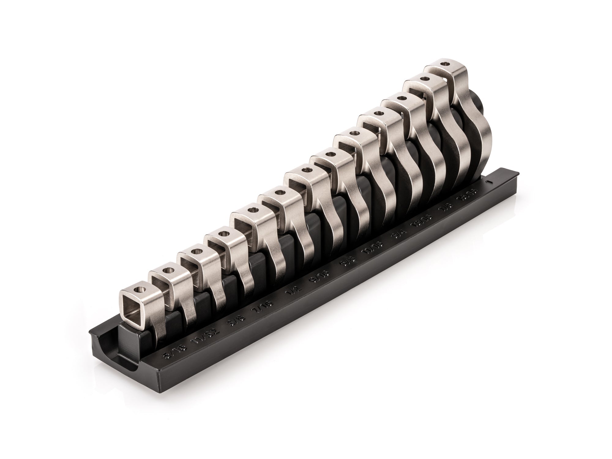 3/8 Inch Drive Crowfoot Wrench Set with Rack, 13-Piece (5/16 - 1 in.)