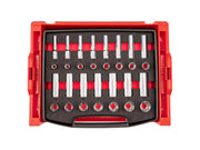 1/2 Inch Drive Shallow and Deep 6-Point Socket Set with Open Top Drawer and Rack, 30-Piece (10 - 24 mm)