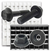 Inch & Metric Grade 8 / Class 10.9 Flange Bolt & Lock Nut Kit - 1176 PCS
