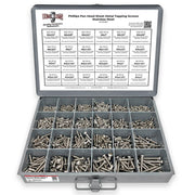 316 Stainless Phillips Pan Head Sheet Metal Self Tapping Screws Assortment - 1396 PCS