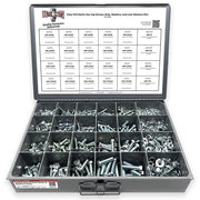 Metric Class 10.9 Hex Cap Screws, Hex Nuts, Flat & Lock Washers Coarse Thread Zinc Clear - 1269 PCS