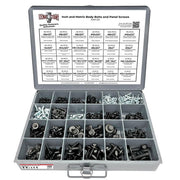 Inch and Metric Body Bolts and Panel Screws Assortment - 575 PCS