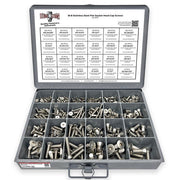 18-8 Stainless Steel Flat Socket Head Cap Screws Coarse Thread - 453 pcs