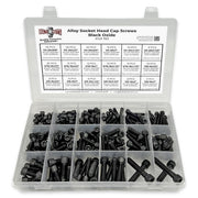 Inch Alloy Socket Cap Screws Black Oxide Finish Assortment - 211 PCS