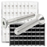 Metric Stainless A4-70 Flat Head Socket Cap Screws  - 1511 PCS