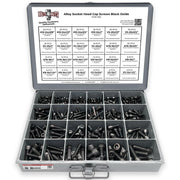 Inch Alloy Allen Socket Head Cap Screws Bolts Black Oxide Assortment - 453 PCS