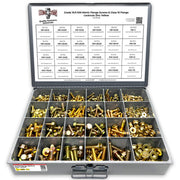 Metric Class 10.9 Hex Flange Frame Bolts & Nuts Assortment Zinc Yellow- 739 PCS