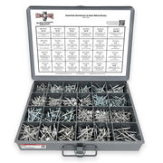Aluminum and Steel Multi-Grip, Closed-End, & Oversized Head Rivets Assortment - 1116PCS