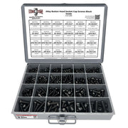 Alloy Allen Button Head Socket Cap Screws Bolts Black Oxide Assortment - 453 PCS