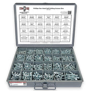 Inch Phillips Pan Head Self Drilling Screws Zinc Assortment - 1421 PCS