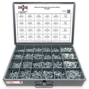 Inch Phillips Pan Head Machine Screws, Hex Nuts, Flat & Lock Washers - 7111 PCS