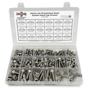 Metric Allen Socket Head Cap Screws Bolts A2-70 Stainless Steel Assortment - 211 PCS
