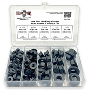 Grade 8 Hex Top Locking Flange Nuts Phos & Oil - 80 PCS