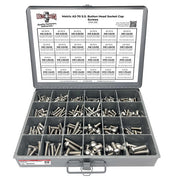 Metric A2-70 Allen Button Head Socket Cap Screws Bolts Stainless Steel Assortment - 453 PCS
