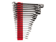 Reversible 12-Point Ratcheting Combination Wrench Set with Modular Organizers, 19-Piece (6-24 mm)