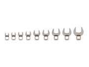 3/8 Inch Drive Crowfoot Wrench Set, 9-Piece (5/16 - 3/4 in.)