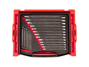 Combination Wrench Set with Open Top Drawer and Rack, 19-Piece (6 - 24 mm)