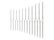 Long Fixed/Flex Head 12-Point Ratcheting Box End Wrench Set, 25-Piece (1/4-3/4 in., 6-19 mm)