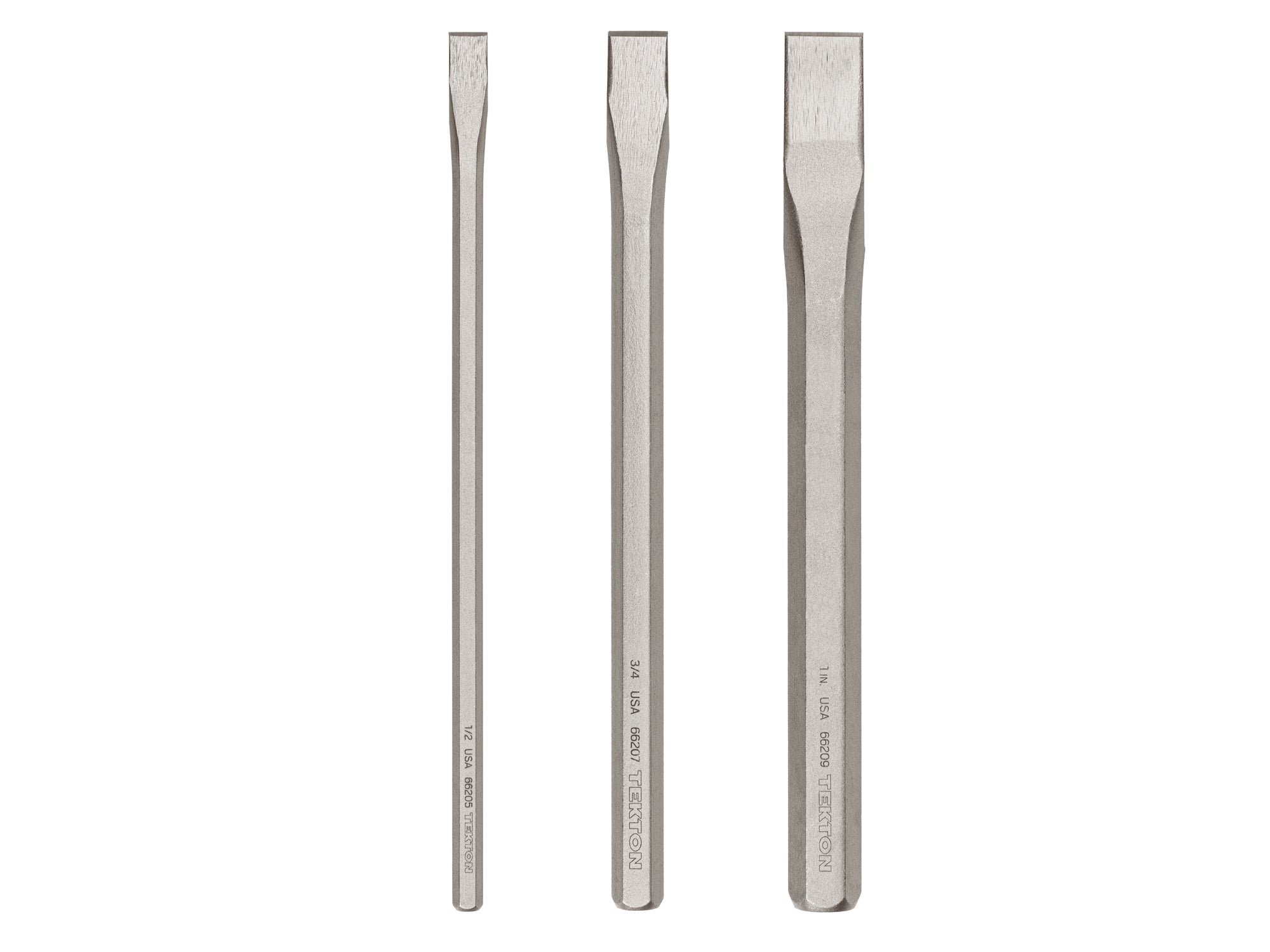 Long Cold Chisel Set, 3-Piece (1/2, 3/4, 1 in.)