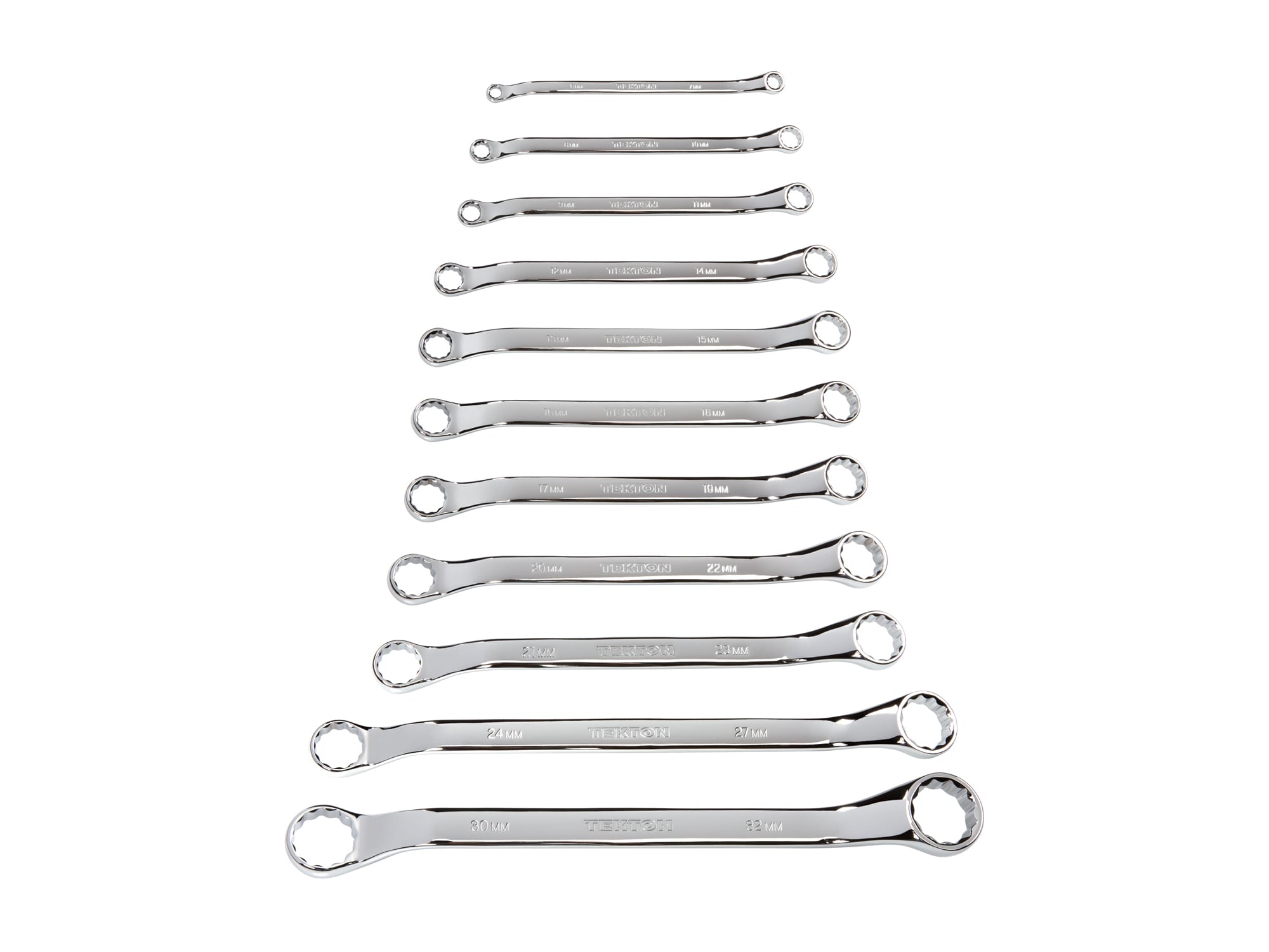 45-Degree Offset Box End Wrench Set, 11-Piece (6 - 32 mm)