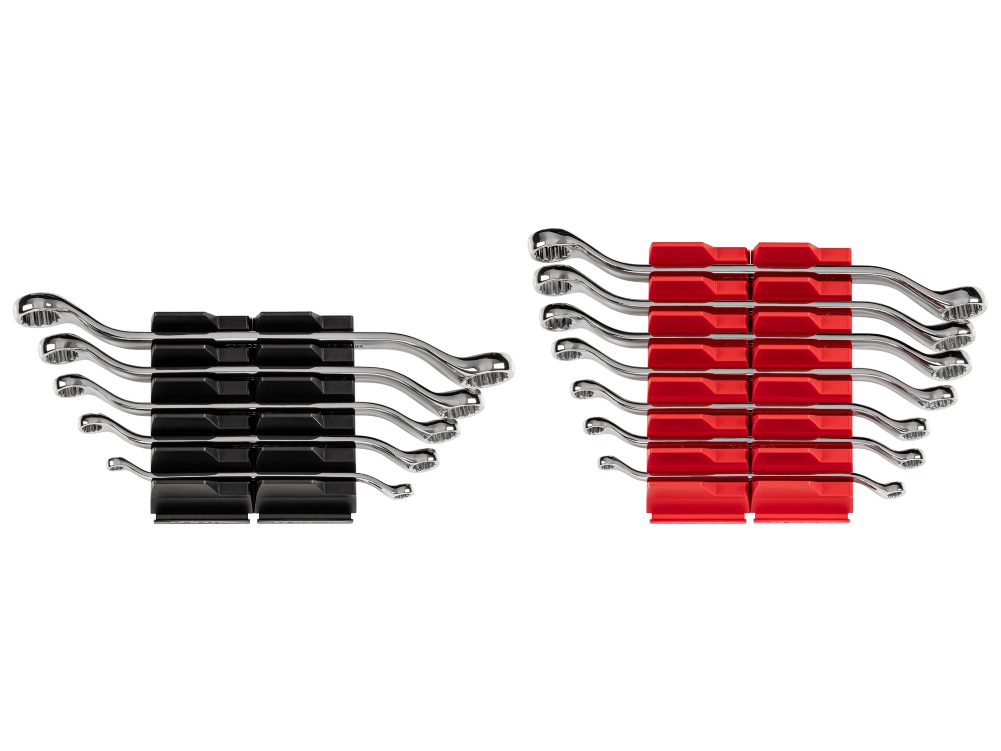 45-Degree Offset Box End Wrench Set with Modular Organizers, 12-Piece (1/4 - 13/16 in., 6 - 19 mm)
