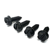 #14x3/4" Slotted Hex Washer Head Self Tapping Sheet Metal Screws Zinc Black