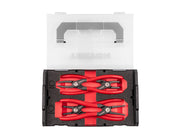7 Inch Internal and External Retaining Ring Pliers Set with Mini Stacking Tool Box (4-Piece)