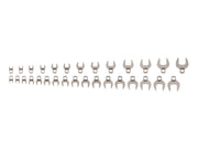 3/8 Inch Drive Crowfoot Wrench Set, 30-Piece (5/16 - 1 in., 8 - 24 mm)