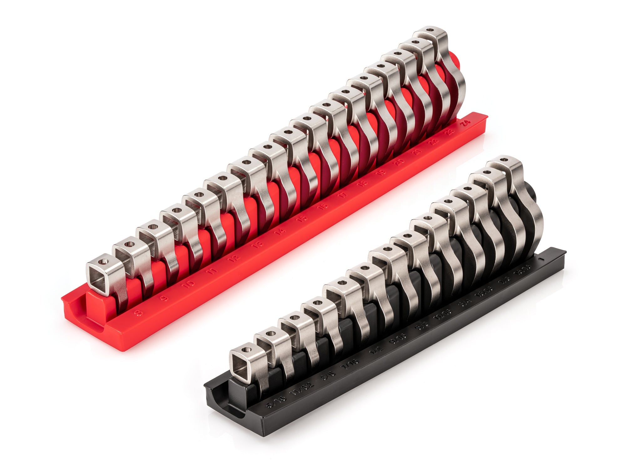 3/8 Inch Drive Crowfoot Wrench Set with Racks, 30-Piece (5/16 - 1 in., 8 - 24 mm)