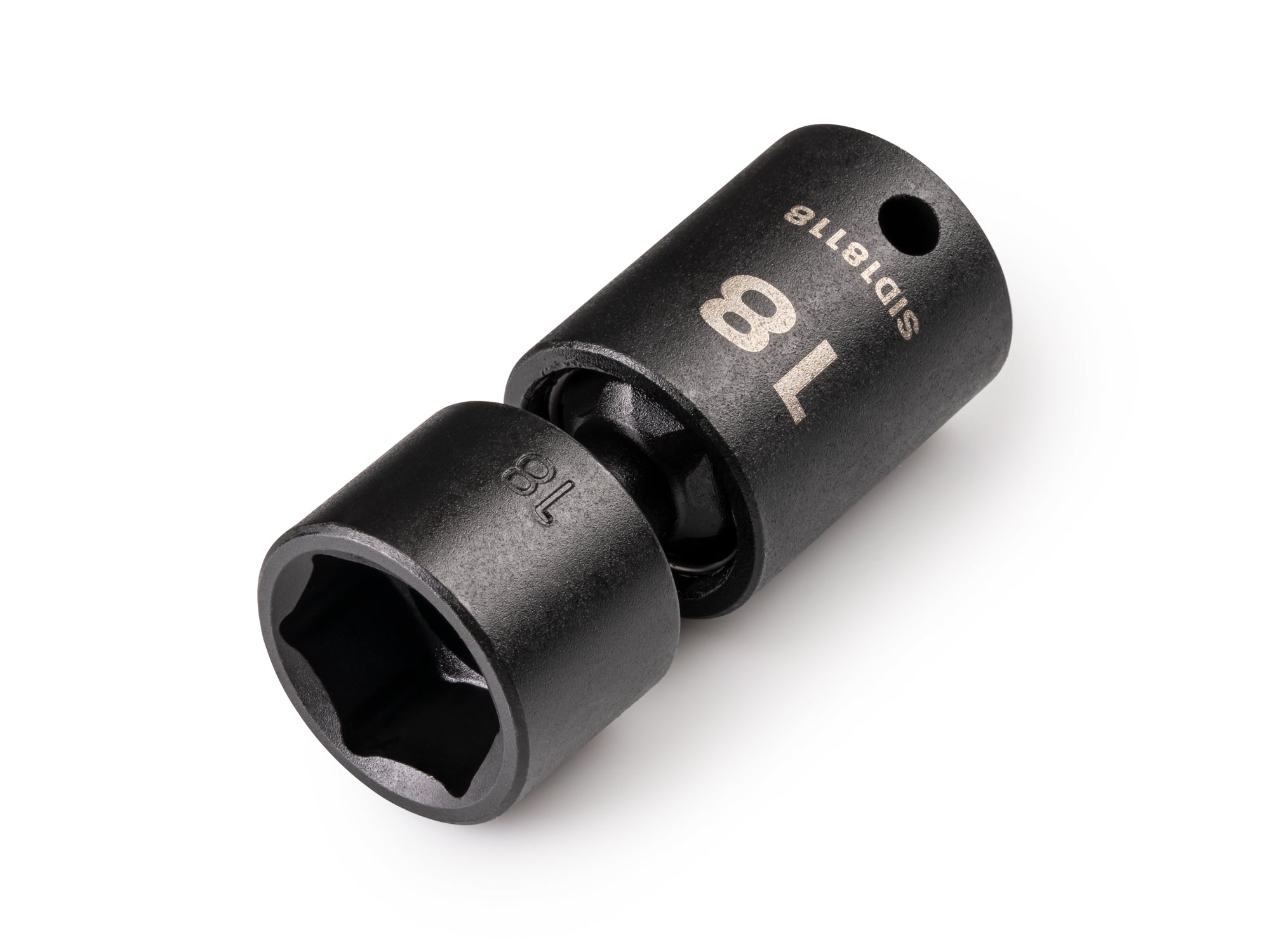 3/8 Inch Drive x 18 mm Shallow 6-Point Universal Joint Impact Socket