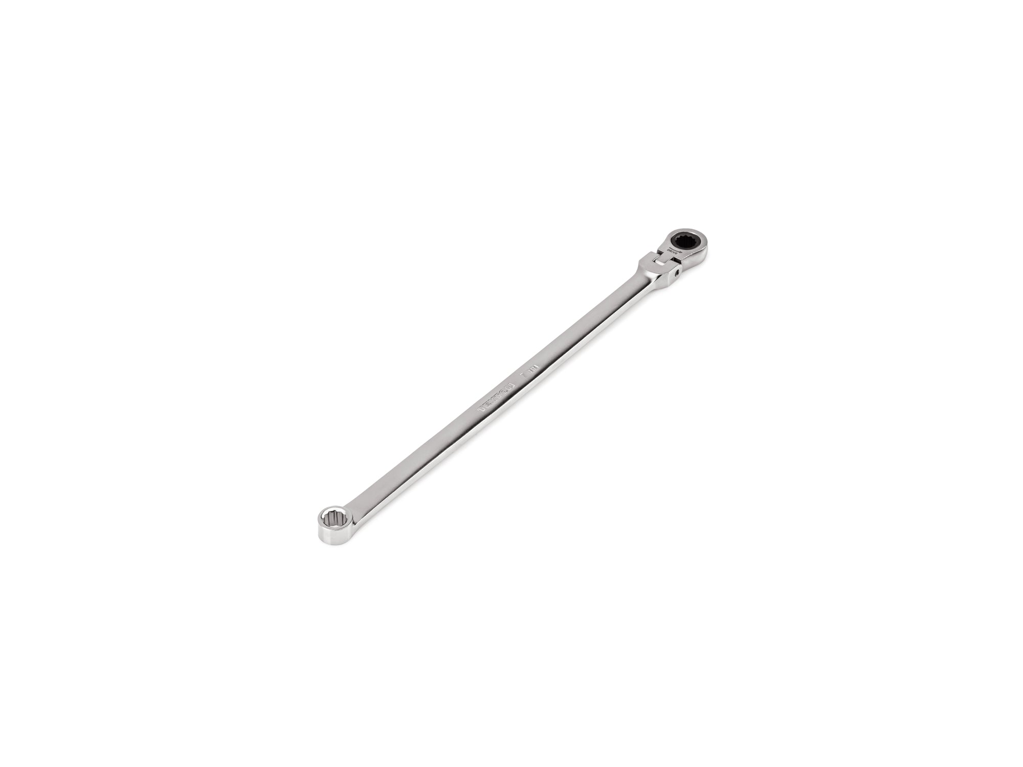 7 mm Long Fixed/Flex Head 12-Point Ratcheting Box End Wrench