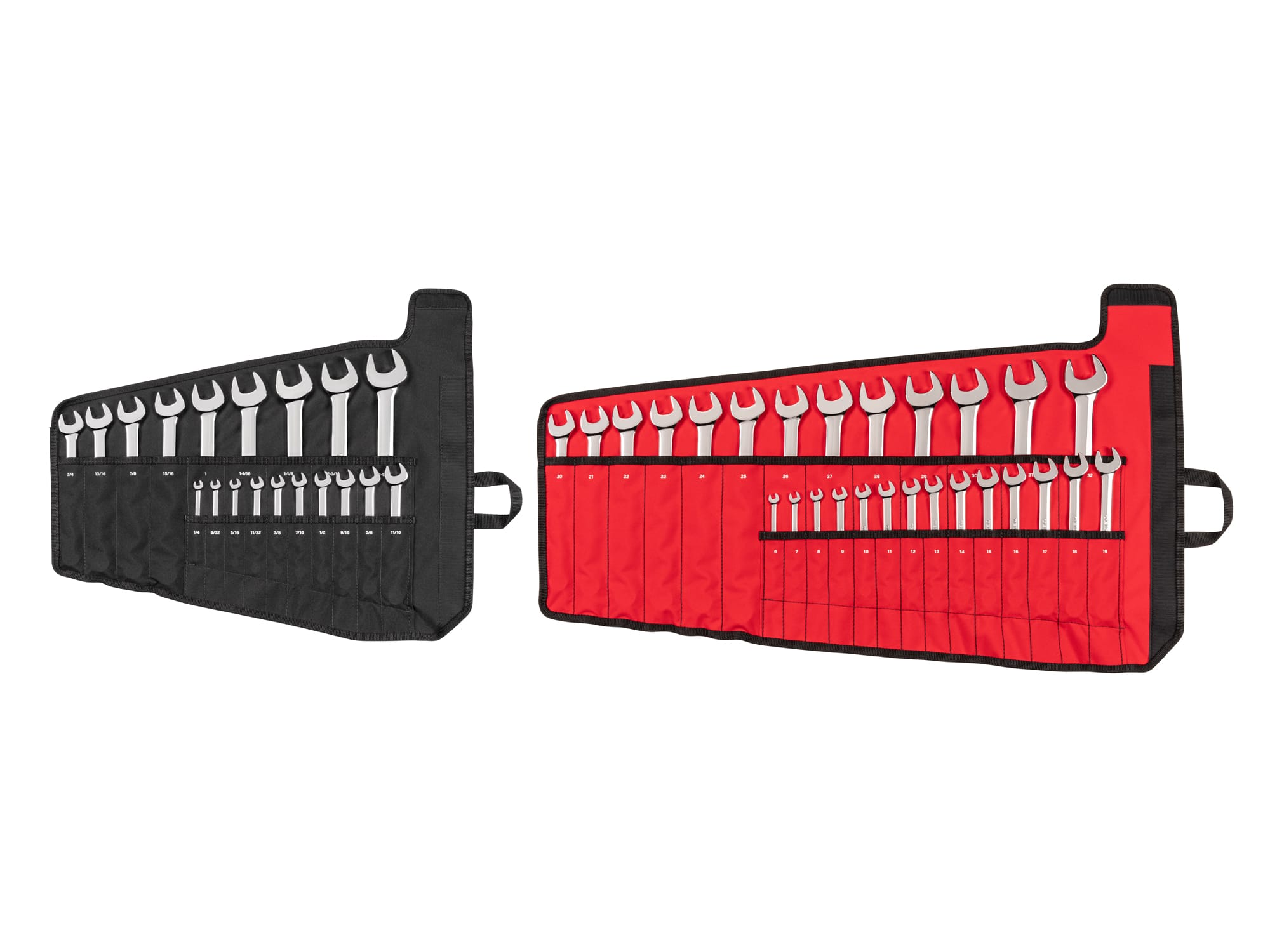 Combination Wrench Set with Rolls, 46-Piece (1/4 - 1-1/4 in., 6-32 mm)