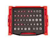 1/2 Inch Drive Bit Socket Set with Open Top Drawer and Rack (44-Piece)