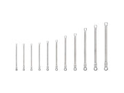 Long Fixed/Flex Head 12-Point Ratcheting Box End Wrench Set, 11-Piece (1/4-3/4 in.)