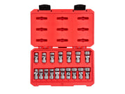 3/8 Inch Drive Shallow 6-Point Universal Joint Socket Set with Case, 17-Piece (3/8 - 3/4 in., 10 - 19 mm)