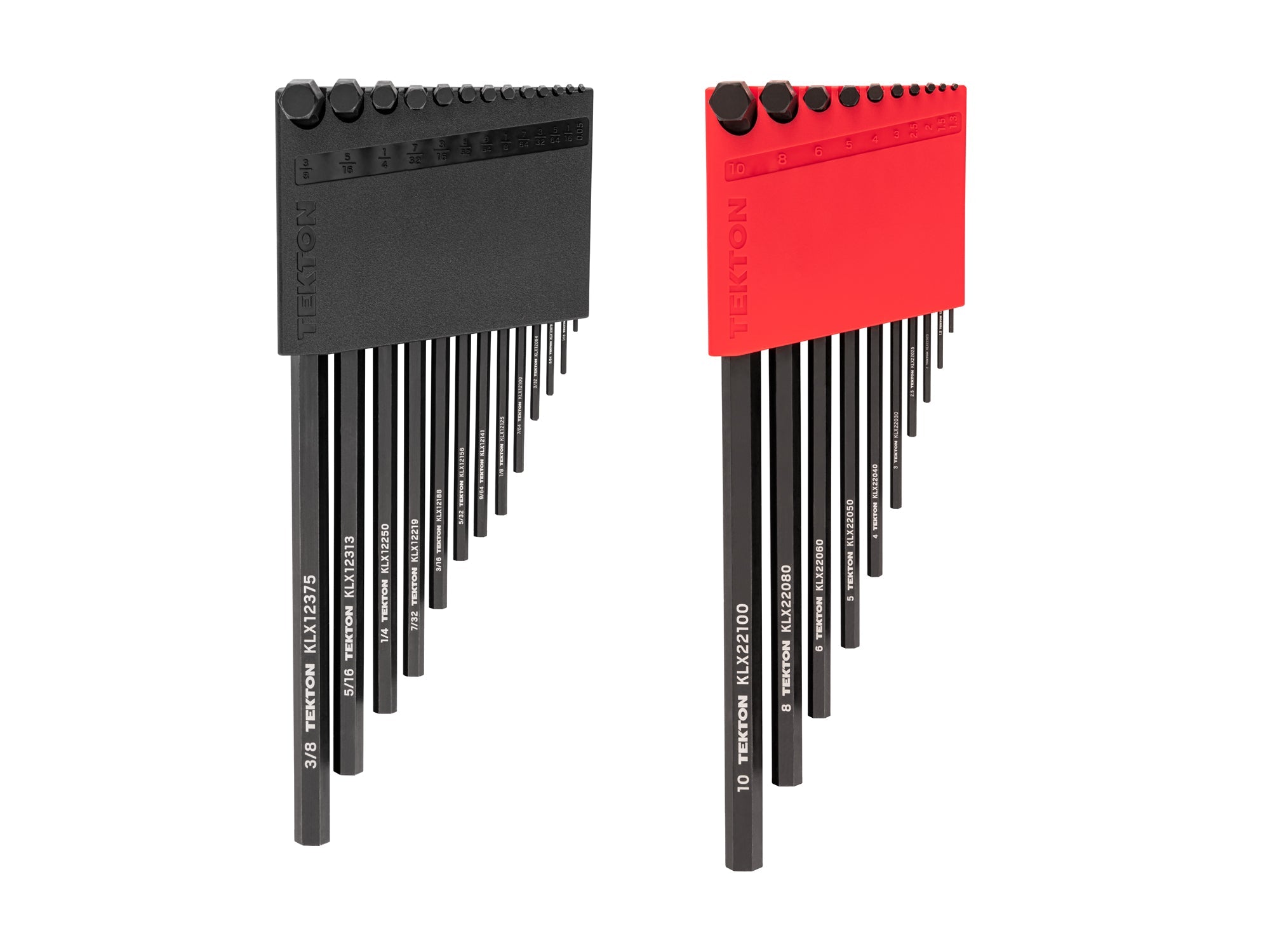 Flat End Hex L-Key Set with Holders, 23-Piece (0.050 - 3/8 in., 1.3 - 10 mm)