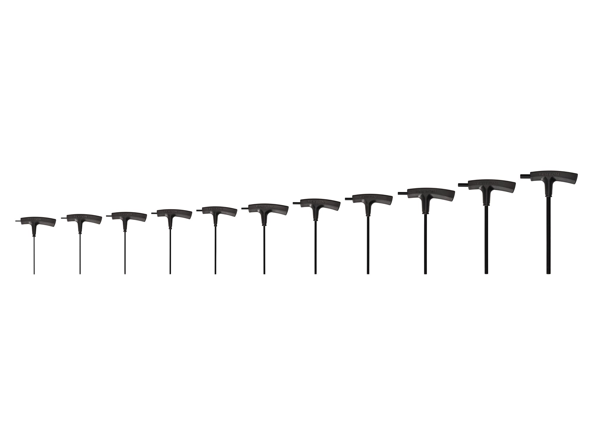 Flat End Hex T-Handle Key Set, 11-Piece (5/64 - 3/8 in.)