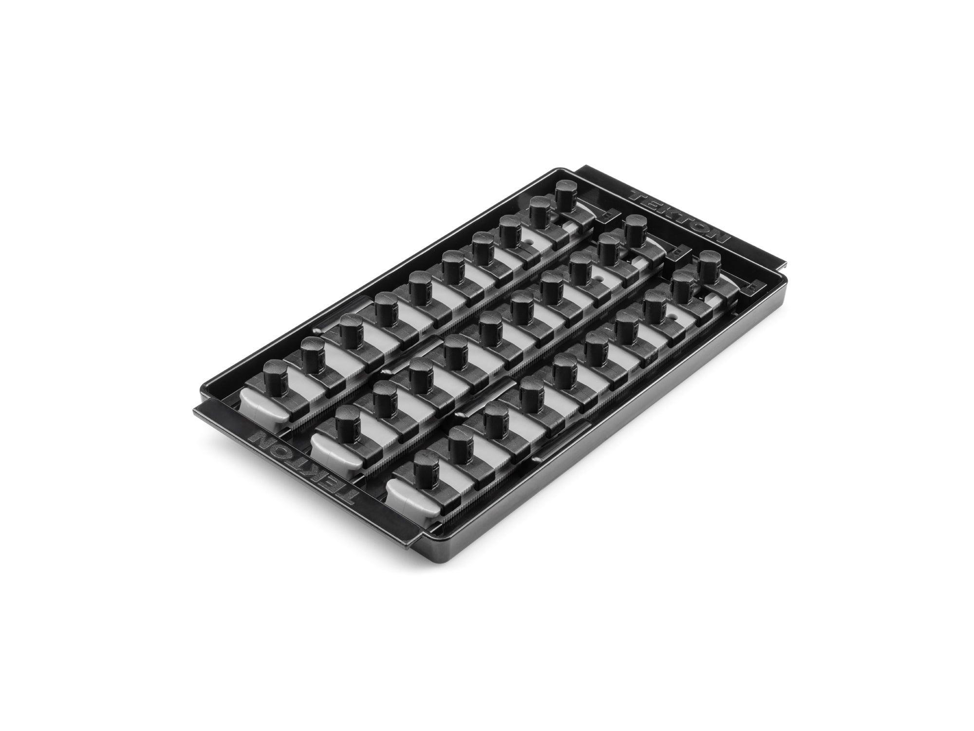 3/8 Inch Drive 3-Rail Socket Organizer Set, Gray (30-Tool)