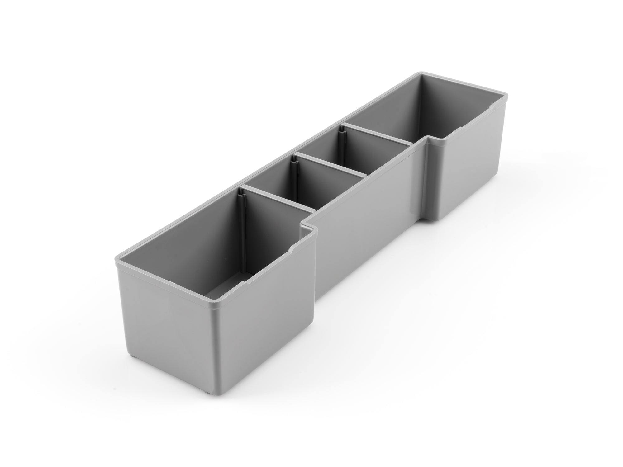 3 x 12 Inch Organizer Bin with Dividers for L-BOXX 1 (Gray)