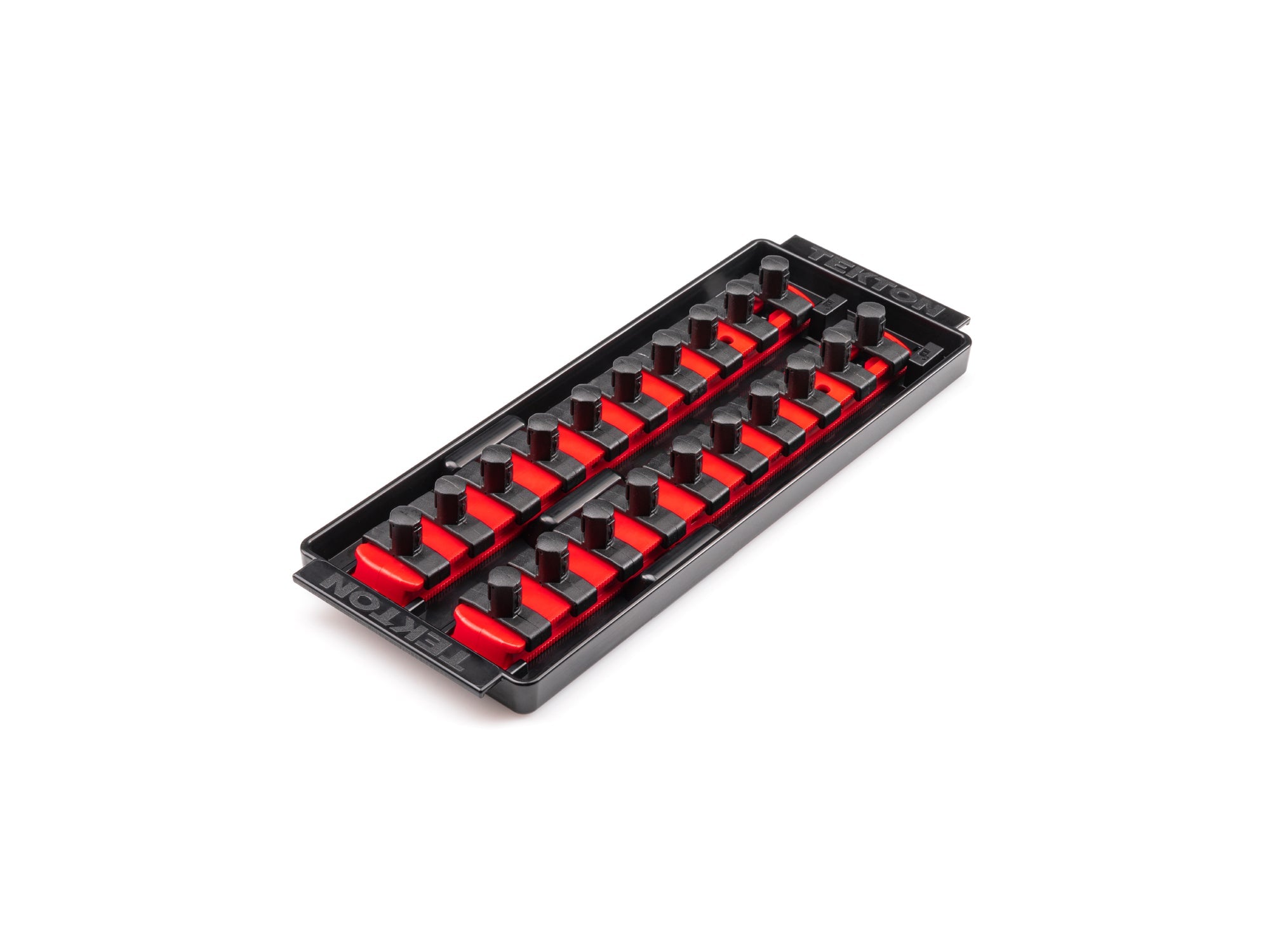 3/8 Inch Drive 2-Rail Socket Organizer Set, Red (20-Tool)