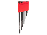 Flat End Hex L-Key Set with Holder, 10-Piece (1.3 - 10 mm, Common Sizes)