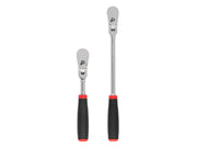 3/8 Inch Drive Flex Head Non-Quick-Release Comfort Grip Ratchet Set, 2-Piece (8, 12 in.)