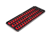 3/8 Inch Drive 3-Rail Socket Organizer Set, Red (45-Tool)